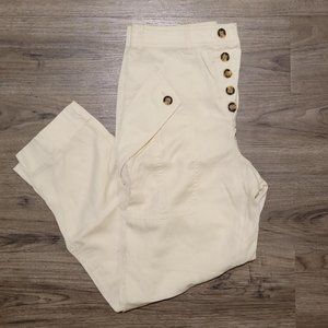 Express Off White Super High Rise Pants - Size 2
